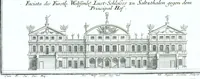 An illustration from Der auserlessneste und nach den Regeln der antiquen Bau-Kunst sowohl, als nach dem heutigen Gusto verneuerte Goldmann, als der rechtschaffenste Bau-Meister, oder die gantze Civil-Bau-Kunst : in unterschiedlichen vollständigen Anweisungen dergestalt abgehandelt, dass nicht leicht der geringste undeutliche Orth in der ehemahls edirten Goldmännischen Civil-Bau-Kunst befindlich, welcher nicht jetzo sattsam erkläret worden : alles auf das auffrichtigste mitgetheilet (1721)