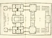 An illustration from Der auserlessneste und nach den Regeln der antiquen Bau-Kunst sowohl, als nach dem heutigen Gusto verneuerte Goldmann, als der rechtschaffenste Bau-Meister, oder die gantze Civil-Bau-Kunst : in unterschiedlichen vollständigen Anweisungen dergestalt abgehandelt, dass nicht leicht der geringste undeutliche Orth in der ehemahls edirten Goldmännischen Civil-Bau-Kunst befindlich, welcher nicht jetzo sattsam erkläret worden : alles auf das auffrichtigste mitgetheilet (1721)
