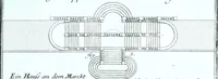 Picture 26 of 76 from Der auserlessneste und nach den Regeln der antiquen Bau-Kunst sowohl, als nach dem heutigen Gusto verneuerte Goldmann, als der rechtschaffenste Bau-Meister, oder die gantze Civil-Bau-Kunst : in unterschiedlichen vollständigen Anweisungen dergestalt abgehandelt, dass nicht leicht der geringste undeutliche Orth in der ehemahls edirten Goldmännischen Civil-Bau-Kunst befindlich, welcher nicht jetzo sattsam erkläret worden : alles auf das auffrichtigste mitgetheilet (1721), leaf 188