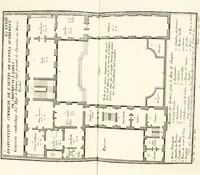 An illustration from Der auserlessneste und nach den Regeln der antiquen Bau-Kunst sowohl, als nach dem heutigen Gusto verneuerte Goldmann, als der rechtschaffenste Bau-Meister, oder die gantze Civil-Bau-Kunst : in unterschiedlichen vollständigen Anweisungen dergestalt abgehandelt, dass nicht leicht der geringste undeutliche Orth in der ehemahls edirten Goldmännischen Civil-Bau-Kunst befindlich, welcher nicht jetzo sattsam erkläret worden : alles auf das auffrichtigste mitgetheilet (1721)