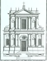 An illustration from Der auserlessneste und nach den Regeln der antiquen Bau-Kunst sowohl, als nach dem heutigen Gusto verneuerte Goldmann, als der rechtschaffenste Bau-Meister, oder die gantze Civil-Bau-Kunst : in unterschiedlichen vollständigen Anweisungen dergestalt abgehandelt, dass nicht leicht der geringste undeutliche Orth in der ehemahls edirten Goldmännischen Civil-Bau-Kunst befindlich, welcher nicht jetzo sattsam erkläret worden : alles auf das auffrichtigste mitgetheilet (1721)