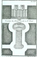 Picture 69 of 76 from Der auserlessneste und nach den Regeln der antiquen Bau-Kunst sowohl, als nach dem heutigen Gusto verneuerte Goldmann, als der rechtschaffenste Bau-Meister, oder die gantze Civil-Bau-Kunst : in unterschiedlichen vollständigen Anweisungen dergestalt abgehandelt, dass nicht leicht der geringste undeutliche Orth in der ehemahls edirten Goldmännischen Civil-Bau-Kunst befindlich, welcher nicht jetzo sattsam erkläret worden : alles auf das auffrichtigste mitgetheilet (1721), leaf 244