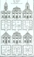 Picture 70 of 76 from Der auserlessneste und nach den Regeln der antiquen Bau-Kunst sowohl, als nach dem heutigen Gusto verneuerte Goldmann, als der rechtschaffenste Bau-Meister, oder die gantze Civil-Bau-Kunst : in unterschiedlichen vollständigen Anweisungen dergestalt abgehandelt, dass nicht leicht der geringste undeutliche Orth in der ehemahls edirten Goldmännischen Civil-Bau-Kunst befindlich, welcher nicht jetzo sattsam erkläret worden : alles auf das auffrichtigste mitgetheilet (1721), leaf 246