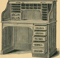An illustration from Derby roll-top desk. (1886)