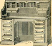 An illustration from Derby roll-top desk. (1886)