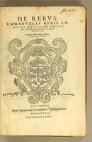 Picture 2 of 8 from De rebus, Emmanuelis regis Lusitaniæ inuictissimi virtute et auspicio gestis libri duodecim. (1571), leaf 5