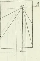 An illustration from De re ichnographica : cujus hodierna praxis exponitur, et propriis exemplis pluribus illustratur : inque varias, quae contingere possunt, ejusdem aberrationes, posito quoque calculo, inquiritur (1751)