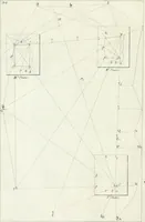 An illustration from De re ichnographica : cujus hodierna praxis exponitur, et propriis exemplis pluribus illustratur : inque varias, quae contingere possunt, ejusdem aberrationes, posito quoque calculo, inquiritur (1751)