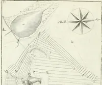 An illustration from De re ichnographica : cujus hodierna praxis exponitur, et propriis exemplis pluribus illustratur : inque varias, quae contingere possunt, ejusdem aberrationes, posito quoque calculo, inquiritur (1751)