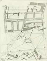 An illustration from De re ichnographica : cujus hodierna praxis exponitur, et propriis exemplis pluribus illustratur : inque varias, quae contingere possunt, ejusdem aberrationes, posito quoque calculo, inquiritur (1751)