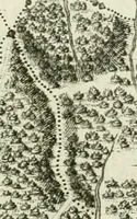 An illustration from De re ichnographica : cujus hodierna praxis exponitur, et propriis exemplis pluribus illustratur : inque varias, quae contingere possunt, ejusdem aberrationes, posito quoque calculo, inquiritur (1751)