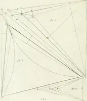 An illustration from De re ichnographica : cujus hodierna praxis exponitur, et propriis exemplis pluribus illustratur : inque varias, quae contingere possunt, ejusdem aberrationes, posito quoque calculo, inquiritur (1751)