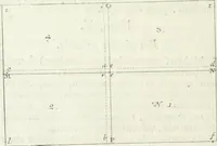 An illustration from De re ichnographica : cujus hodierna praxis exponitur, et propriis exemplis pluribus illustratur : inque varias, quae contingere possunt, ejusdem aberrationes, posito quoque calculo, inquiritur (1751)