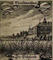 An illustration from Der Fruchtbringenden Geselschaft Nahmen, Vorhaben, Gemählde und Wörter : nach jedes Einnahme ordentlich in Kupfer gestochen, und in achtzeilige Reimgesetze verfasset (1646)