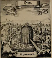 An illustration from Der Fruchtbringenden Geselschaft Nahmen, Vorhaben, Gemählde und Wörter : nach jedes Einnahme ordentlich in Kupfer gestochen, und in achtzeilige Reimgesetze verfasset (1646)