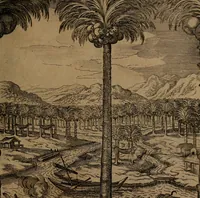 An illustration from Der Fruchtbringenden Geselschaft Nahmen, Vorhaben, Gemählde und Wörter : nach jedes Einnahme ordentlich in Kupfer gestochen, und in achtzeilige Reimgesetze verfasset (1646)