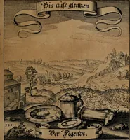 An illustration from Der Fruchtbringenden Geselschaft Nahmen, Vorhaben, Gemählde und Wörter : nach jedes Einnahme ordentlich in Kupfer gestochen, und in achtzeilige Reimgesetze verfasset (1646)