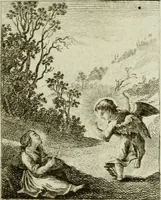 An illustration from Der gottseligen Frau La Mothe Guyon geisterhebende Beschäftigungen des Herzens mit Gott durch die lebendige Erfahrungs-Erkenntnis der göttlichen Liebe, oder, Die Geheimnisse des innwendigen Christenthums, geoffenbaret in der Schule der himmlischen Weisheit : Auszüge aus sämtlichen poetischen Schriften der seligen Frau, zur Beförderung des inneren Lebens (1802)
