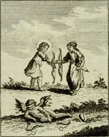 An illustration from Der gottseligen Frau La Mothe Guyon geisterhebende Beschäftigungen des Herzens mit Gott durch die lebendige Erfahrungs-Erkenntnis der göttlichen Liebe, oder, Die Geheimnisse des innwendigen Christenthums, geoffenbaret in der Schule der himmlischen Weisheit : Auszüge aus sämtlichen poetischen Schriften der seligen Frau, zur Beförderung des inneren Lebens (1802)