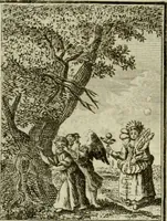 An illustration from Der gottseligen Frau La Mothe Guyon geisterhebende Beschäftigungen des Herzens mit Gott durch die lebendige Erfahrungs-Erkenntnis der göttlichen Liebe, oder, Die Geheimnisse des innwendigen Christenthums, geoffenbaret in der Schule der himmlischen Weisheit : Auszüge aus sämtlichen poetischen Schriften der seligen Frau, zur Beförderung des inneren Lebens (1802)