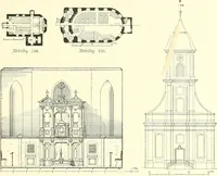 An illustration from Der Kirchenbau des Protestantismus von der Reformation bis zur Gegenwart, hrsg. von der Vereinigung Berliner Architekten (1893)