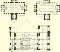 An illustration from Der Kirchenbau des Protestantismus von der Reformation bis zur Gegenwart, hrsg. von der Vereinigung Berliner Architekten (1893)