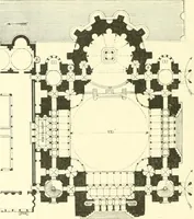 An illustration from Der Kirchenbau des Protestantismus von der Reformation bis zur Gegenwart, hrsg. von der Vereinigung Berliner Architekten (1893)