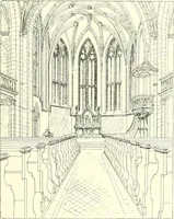 An illustration from Der Kirchenbau des Protestantismus von der Reformation bis zur Gegenwart, hrsg. von der Vereinigung Berliner Architekten (1893)