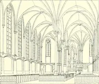 An illustration from Der Kirchenbau des Protestantismus von der Reformation bis zur Gegenwart, hrsg. von der Vereinigung Berliner Architekten (1893)
