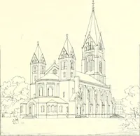An illustration from Der Kirchenbau des Protestantismus von der Reformation bis zur Gegenwart, hrsg. von der Vereinigung Berliner Architekten (1893)
