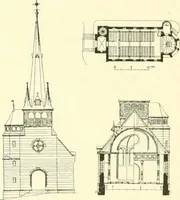 An illustration from Der Kirchenbau des Protestantismus von der Reformation bis zur Gegenwart, hrsg. von der Vereinigung Berliner Architekten (1893)