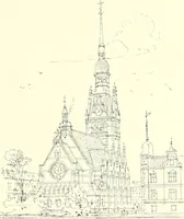 An illustration from Der Kirchenbau des Protestantismus von der Reformation bis zur Gegenwart, hrsg. von der Vereinigung Berliner Architekten (1893)