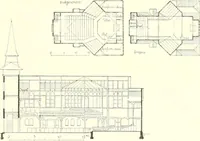 An illustration from Der Kirchenbau des Protestantismus von der Reformation bis zur Gegenwart, hrsg. von der Vereinigung Berliner Architekten (1893)