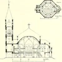 An illustration from Der Kirchenbau des Protestantismus von der Reformation bis zur Gegenwart, hrsg. von der Vereinigung Berliner Architekten (1893)