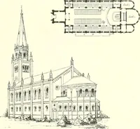 An illustration from Der Kirchenbau des Protestantismus von der Reformation bis zur Gegenwart, hrsg. von der Vereinigung Berliner Architekten (1893)
