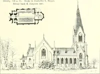 An illustration from Der Kirchenbau des Protestantismus von der Reformation bis zur Gegenwart, hrsg. von der Vereinigung Berliner Architekten (1893)