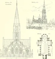 An illustration from Der Kirchenbau des Protestantismus von der Reformation bis zur Gegenwart, hrsg. von der Vereinigung Berliner Architekten (1893)