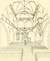 An illustration from Der Kirchenbau des Protestantismus von der Reformation bis zur Gegenwart, hrsg. von der Vereinigung Berliner Architekten (1893)