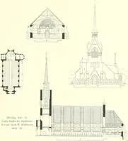 An illustration from Der Kirchenbau des Protestantismus von der Reformation bis zur Gegenwart, hrsg. von der Vereinigung Berliner Architekten (1893)