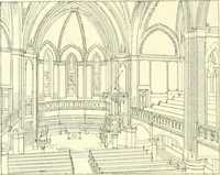 An illustration from Der Kirchenbau des Protestantismus von der Reformation bis zur Gegenwart, hrsg. von der Vereinigung Berliner Architekten (1893)