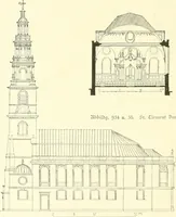 An illustration from Der Kirchenbau des Protestantismus von der Reformation bis zur Gegenwart, hrsg. von der Vereinigung Berliner Architekten (1893)