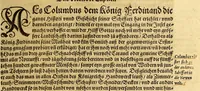 Picture 10 of 30 from Der Newenn Weldt vnd indianischen Königreichs, newe vnnd wahrhaffte History, : von allen Geschichten, Handlungen, Thaten, strengem vnnd ernstlichem Regiment der Spanier gegen den Indianern, vngläublichem grossem gut ... (1579), leaf 35