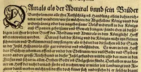 An illustration from Der Newenn Weldt vnd indianischen Königreichs, newe vnnd wahrhaffte History, : von allen Geschichten, Handlungen, Thaten, strengem vnnd ernstlichem Regiment der Spanier gegen den Indianern, vngläublichem grossem gut ... (1579)