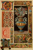 An illustration from Der Ornamentenschatz; ein Musterbuch stilvoller Ornamente aus allen Kunstepochen (1887)