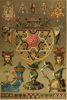 An illustration from Der Ornamentenschatz; ein Musterbuch stilvoller Ornamente aus allen Kunstepochen (1887)