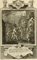 An illustration from Der sogenannte Sinn-lehr-und Geist-volle ... Todentanz : anietzo mit einigen einfältig, doch gut gemeynten Reimen und Versen versehen (1767)