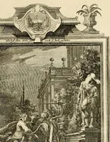 An illustration from Der sogenannte Sinn-lehr-und Geist-volle ... Todentanz : anietzo mit einigen einfältig, doch gut gemeynten Reimen und Versen versehen (1767)