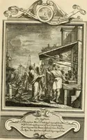 An illustration from Der sogenannte Sinn-lehr-und Geist-volle ... Todentanz : anietzo mit einigen einfältig, doch gut gemeynten Reimen und Versen versehen (1767)