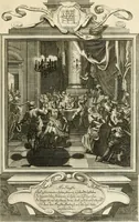 An illustration from Der sogenannte Sinn-lehr-und Geist-volle ... Todentanz : anietzo mit einigen einfältig, doch gut gemeynten Reimen und Versen versehen (1767)
