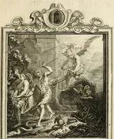 An illustration from Der sogenannte Sinn-lehr-und Geist-volle ... Todentanz : anietzo mit einigen einfältig, doch gut gemeynten Reimen und Versen versehen (1767)